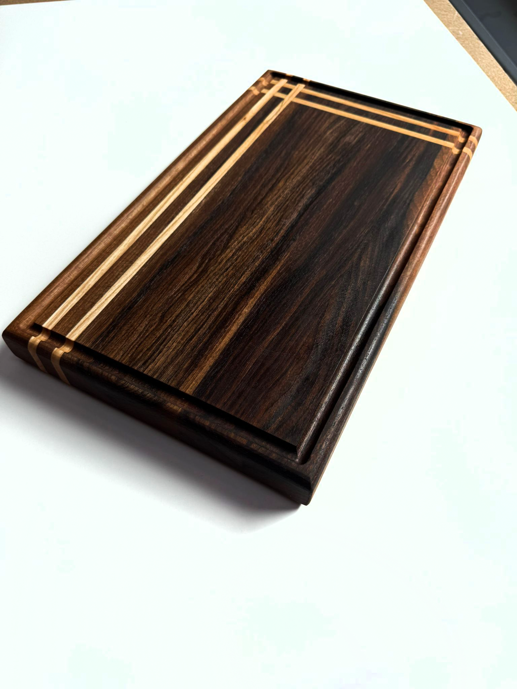 Dişbudak Çizgili Kesme Tahtası