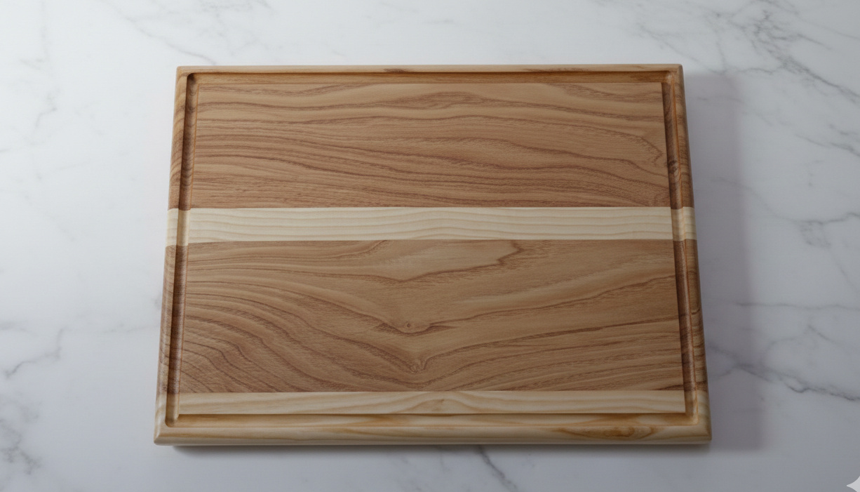 Hakiki Meşe Ağacı Premium Kesme Tahtası (42 x 31 x 2.4 cm)